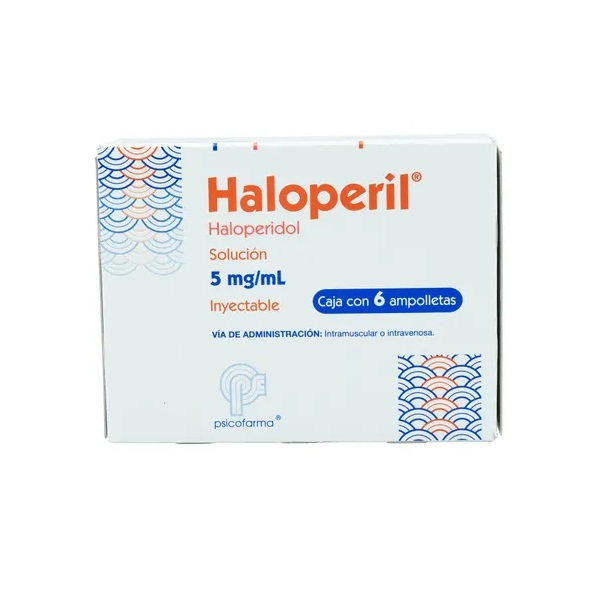 Haloperil 5 MG Solución Inyectable Caja 6 Ampolletas 1 ML