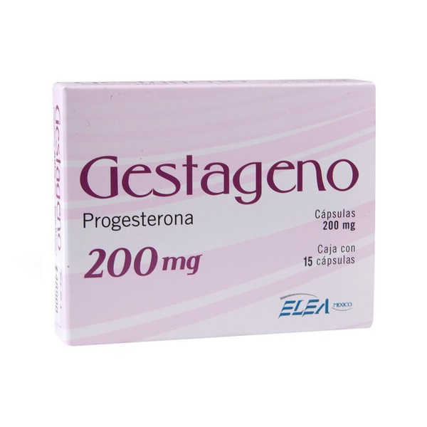 Gestageno Progesterona 200Mg Caja 15 Cápsulas