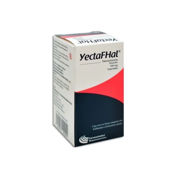 Yectafhal Vancomicina Solución Inyectable 500mg