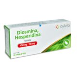 Diosmina, Hesperidina 450/50 Mg Caja 20 Tabletas