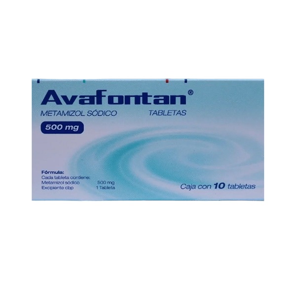 Avafontan 500 MG Caja 10 Tabletas