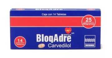 Bloqadre Carvedilol 25Mg Caja 14 Tabletas