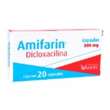 Amifarin (Dicloxacilina) 500Mg  20 Cápsulas