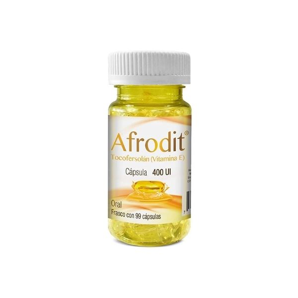 Afrodit Vitamina E 400ui 99 Cápsulas