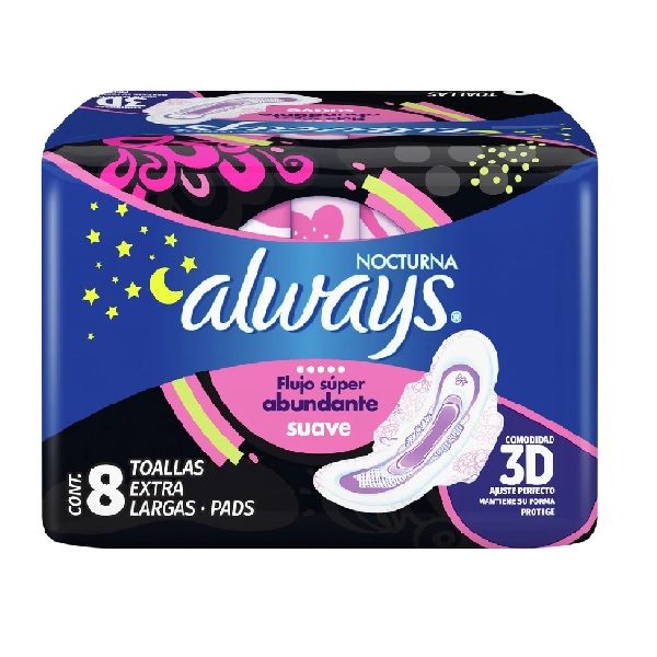 Always Suave Nocturna 8 Piezas