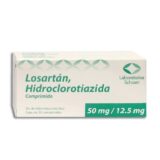 Losartán, Hidroclorotiazida 50/12.5 Mg Caja 30 Comprimidos