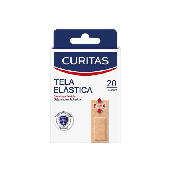 Curitas Tela Elástica 20 Piezas