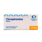 Cloropiramina 25 Mg Caja 20 Tabletas